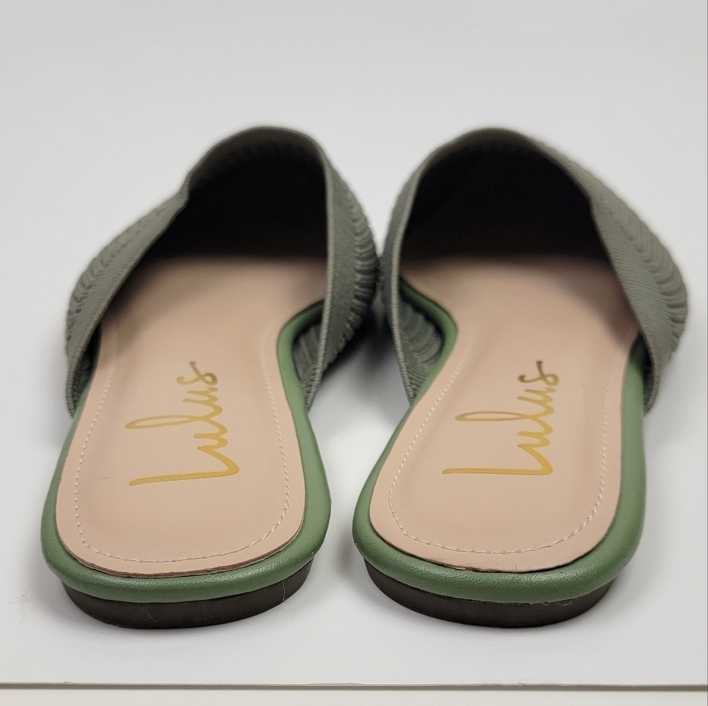 Lulu's Jeaney Ribbed Knit Pointed Toe Mule - 8.5 - Picture 7 of 12